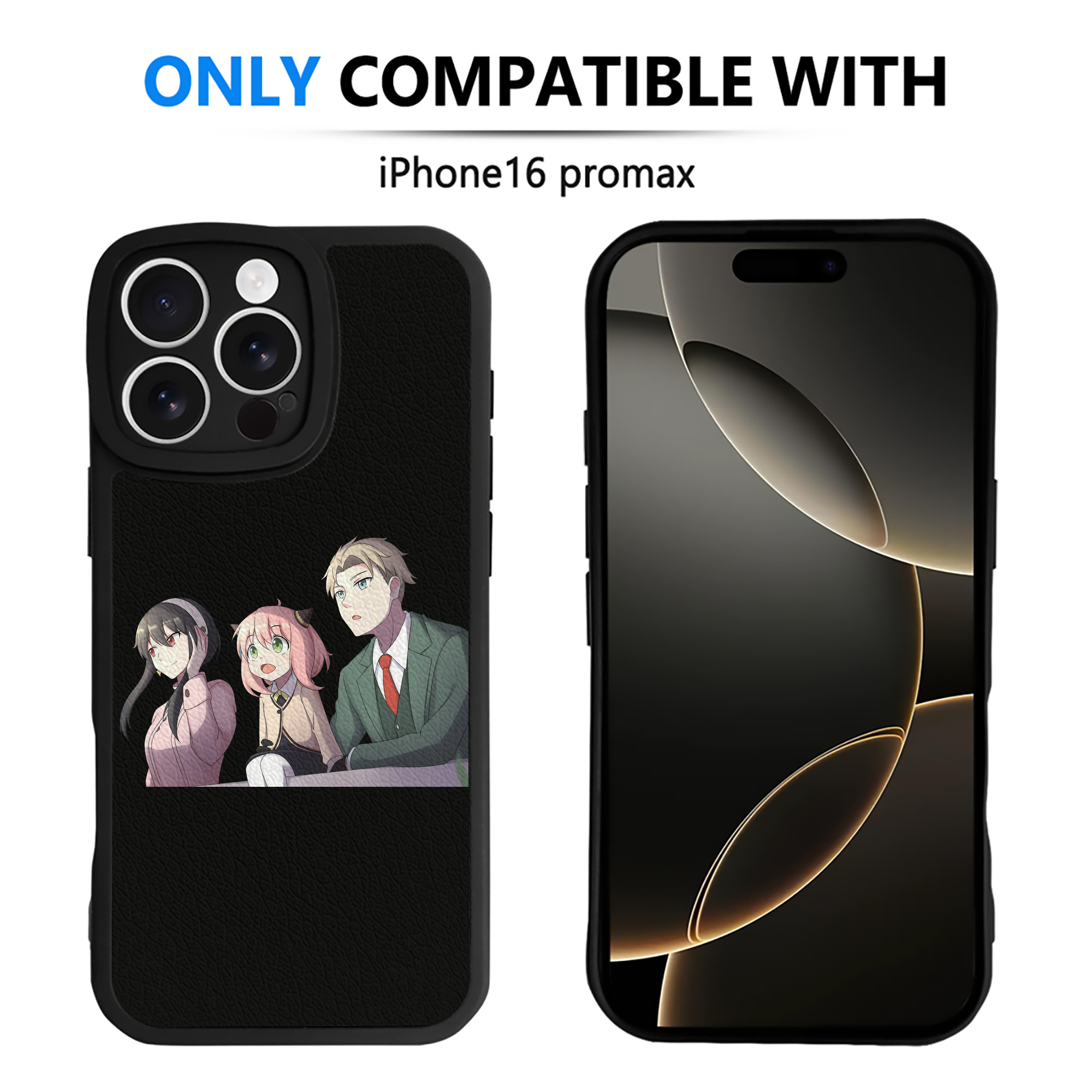 （画像用） SPY×FAMILY间谍家家酒 【iPhone 16シリーズ対応】シリコンスマホケース（レザー調） 材質：シリコン